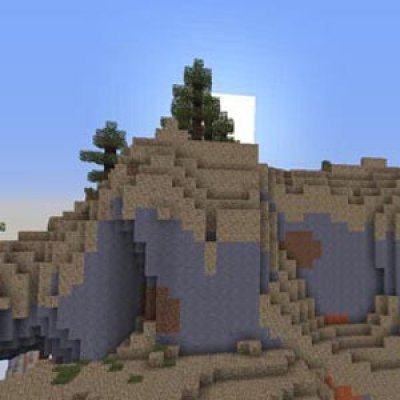 Minecraft Summer Camp - a canyon biome in Minecraft